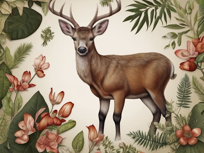 Gig Preview - Create digital drawings of botanical, animals and birds