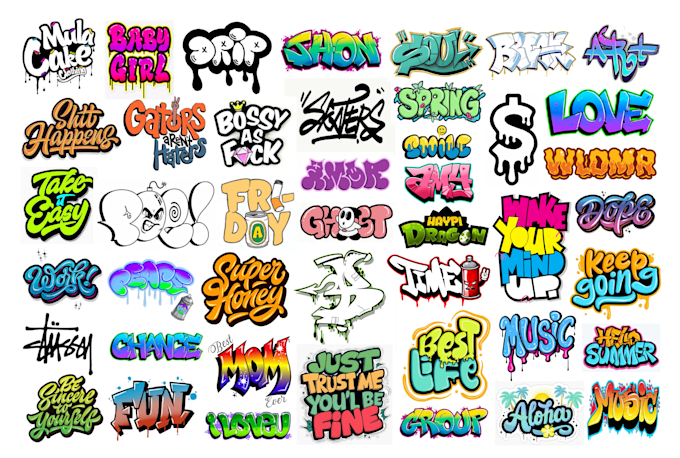 Gig Preview - Design awesome graffiti art logo, illustration and airbrush graffiti for you