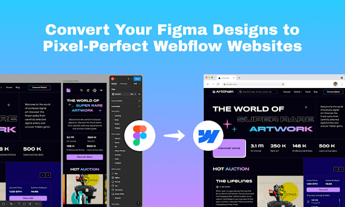 Bestseller - develope figma to webflow or webflow website or duplicate website to webflow