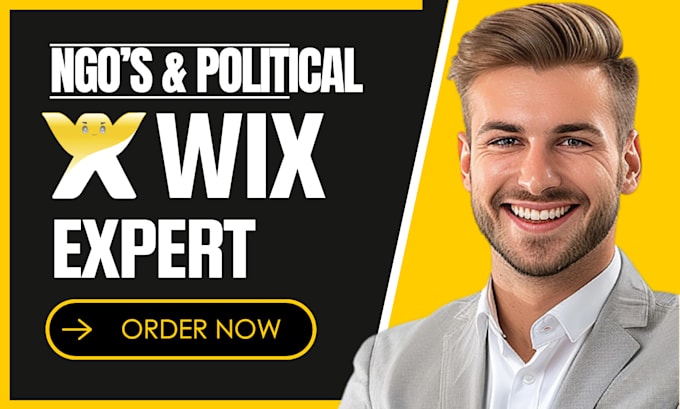 Gig Preview - Create nonprofit, ngo charity donation website political campaign website on wix