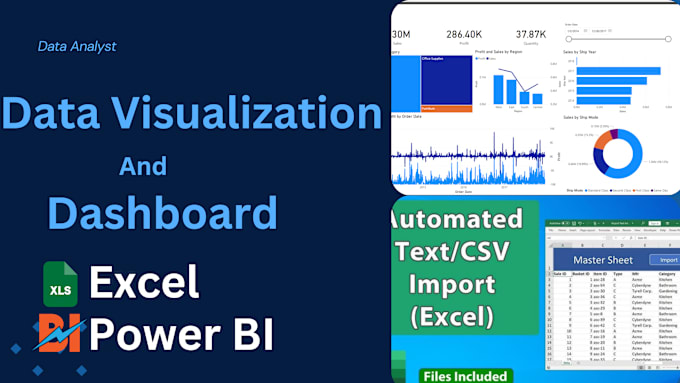 Bestseller - create dynamic dashboards and data visualizations using power bi and excel