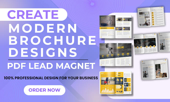 Bestseller - design a unique trifold brochure design, pdf lead magnet ebook workbook design