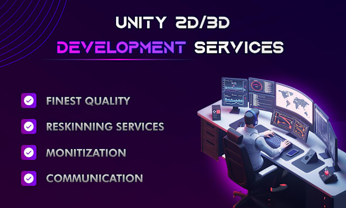 Gig Preview - Do unity game development mobile game design