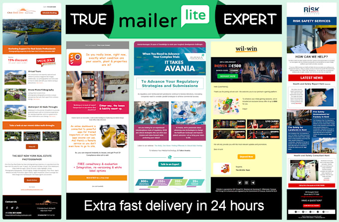 Gig Preview - Do your mailerlite email template in 24 hours