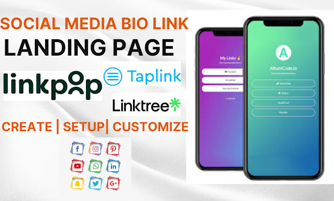 Gig Preview - Setup your bio link landing page with linktree, beacon page, linkpop, taplink