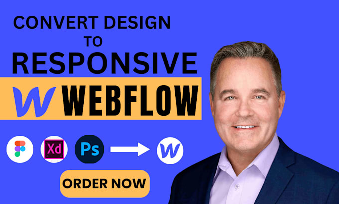 Gig Preview - Design, redesign, update, or fix webflow website, convert your figma to webflow