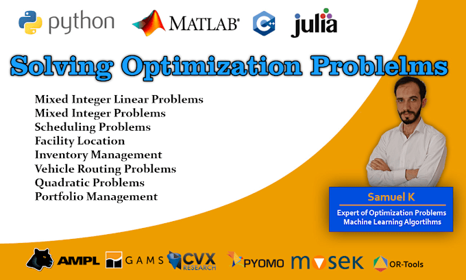 Gig Preview - Solve mixed integer programming with python, matlab