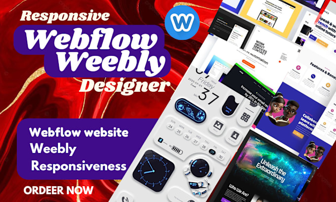 Gig Preview - Design and redesign weebly website webflow website redesign webflow real estate