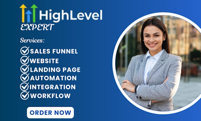 Gig Preview - Build gohighlevel website landing page gohighlevel sales funnel go high level