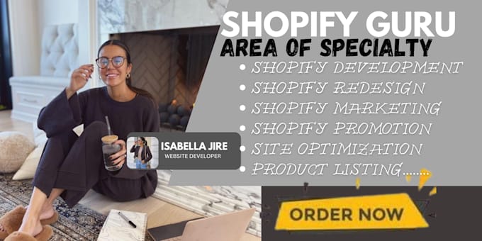 Gig Preview - Edit shopify speed SEO shopify marketing product review