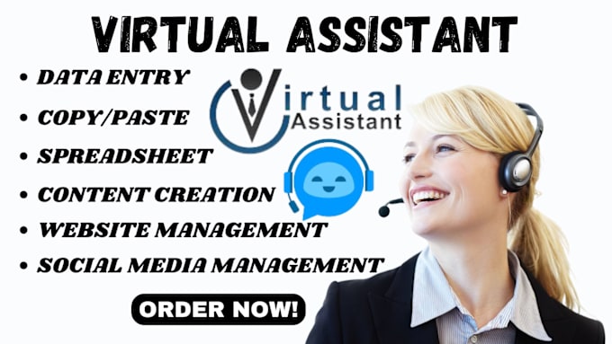 Gig Preview - Be your expersonal virtual assistant social media manager assistant virtuel