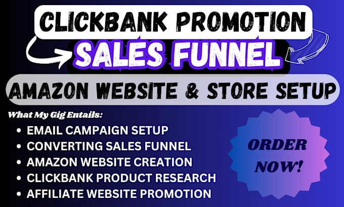 Gig Preview - Do facebook ads for clickbank affiliate marketing sales funnel passive income