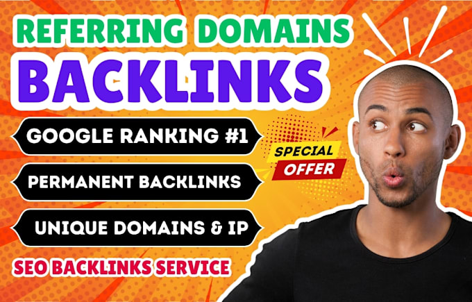 Gig Preview - Boost your website ranking with referring domain backlinks