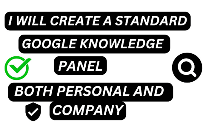 Gig Preview - Create involving  company google knowledge panel