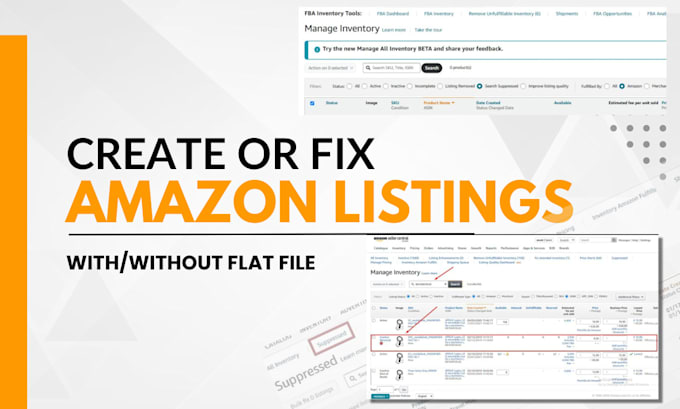 Bestseller - fix amazon listing issues flat file or without flat file