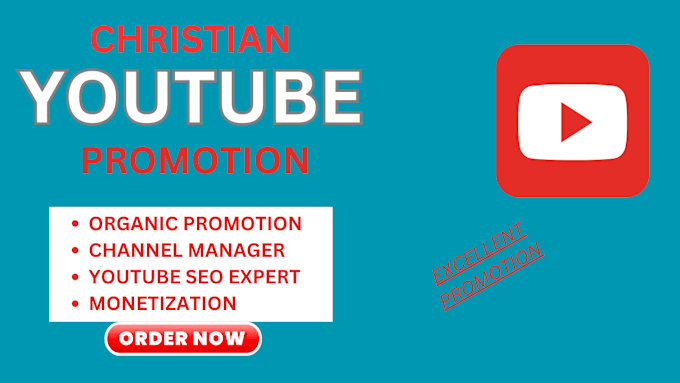 Gig Preview - Do organic top christian youtube promotion, video promotion