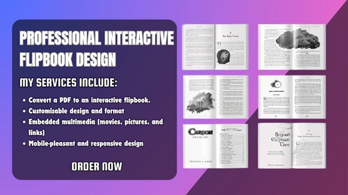 Gig Preview - Create interactive flipbook, digital flipbook, convert pdf to flipbook adobe