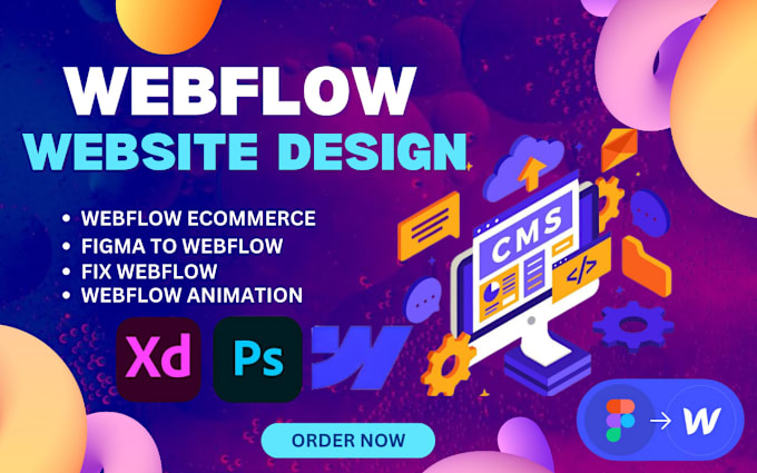 Gig Preview - Develop webflow ecommerce, figma to webflow, webflow, webflow expert, bug fix