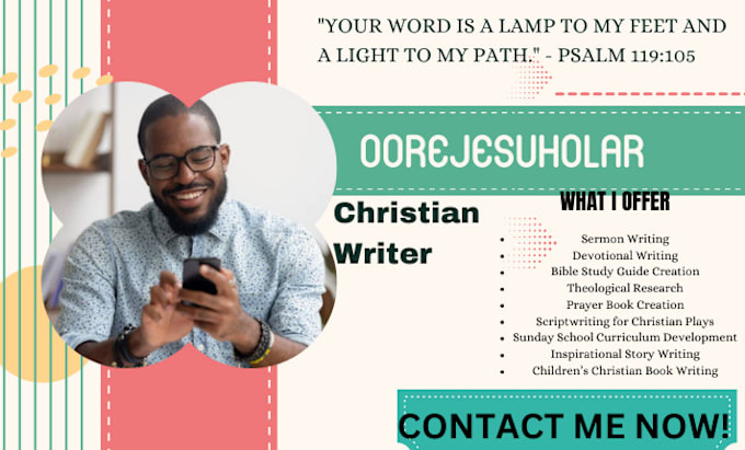 Gig Preview - Ghostwrite christian ebook, children christian ebook ghostwriter non fiction