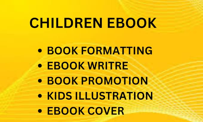 Gig Preview - Book formatting ebook writer book website kids illustration ebook cover