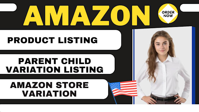 Gig Preview - Fix or create amazon product listing parent child variation listing