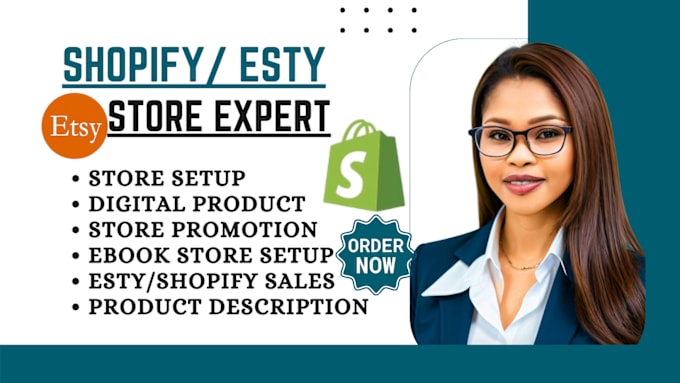 Gig Preview - Create esty digital product,shopify store,ebook store, esty, product description