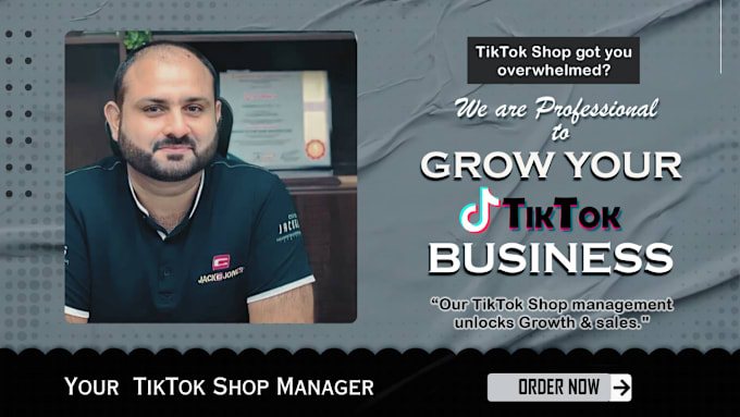 Gig Preview - Manage your tiktok shop