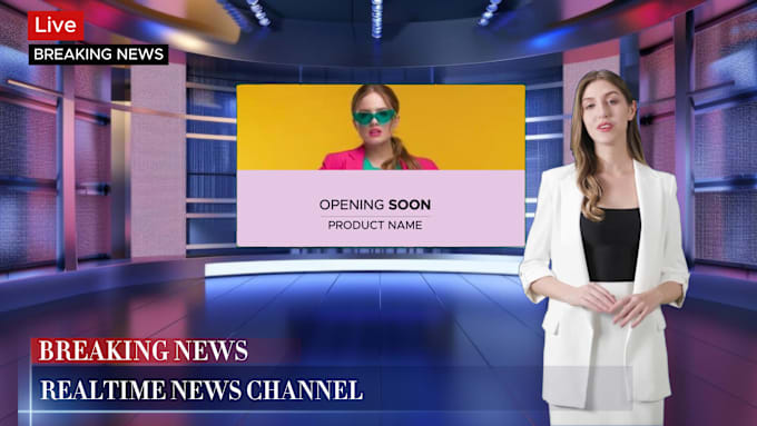 Gig Preview - Create professional ai spokesperson breaking news videos