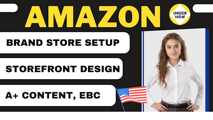 Gig Preview - Setup amazon brandstore amazon storefront design a plus content ebc