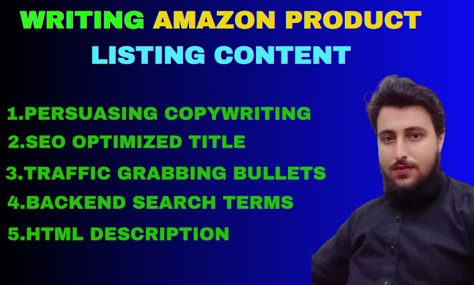 Gig Preview - Write amazon product listing description with amazon seo