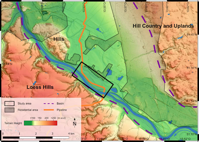 Gig Preview - Create professional maps or plans with gis for your projects