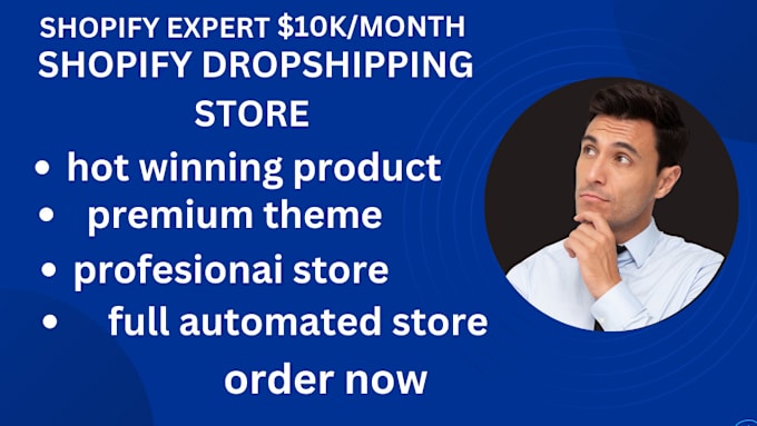 Gig Preview - Create high converting shopify dropshipping store or website