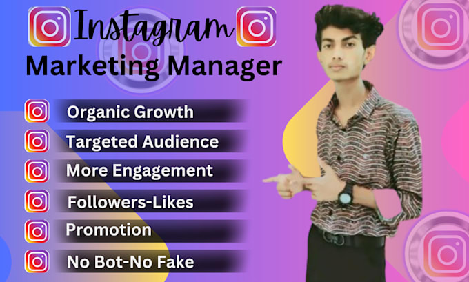 Gig Preview - Manage and promote instagram for organic growth