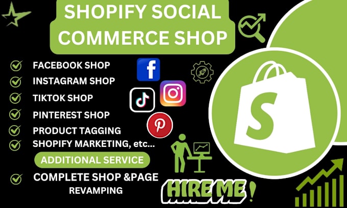 Gig Preview - Build tiktok, ig, fb shop for shopify marketing to boost shopify sales