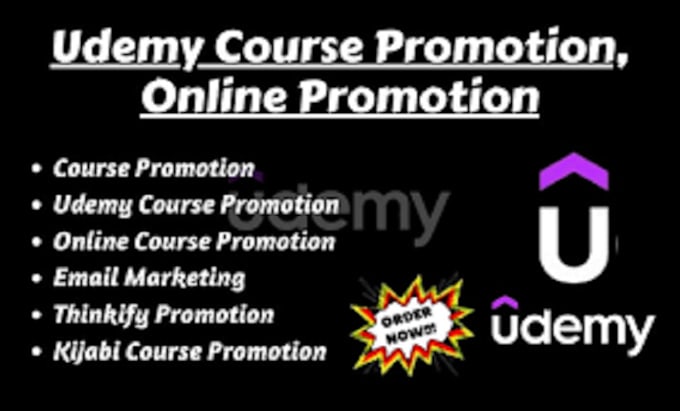 Gig Preview - Increase your udemy course traffic, udemy course promotion, course marketing