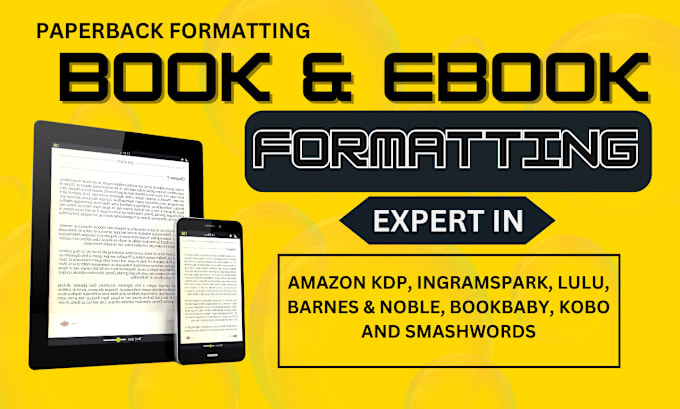 Gig Preview - Amazon KDP paperback formatting, kindle book formatting, ebook formatting