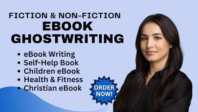 Gig Preview - Ghostwriter fiction and non fiction self help book novel manuscript