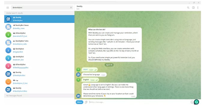 Gig Preview - Develop a custom profesional telegram bots spa mming bot re porting bot for you