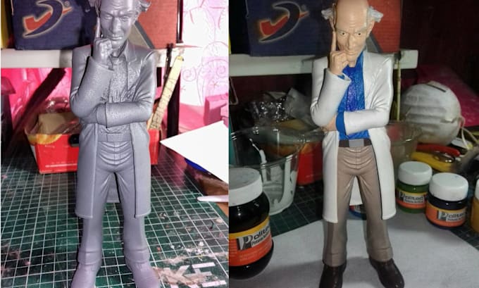 Gig Preview - Make 3d action figure, 3d miniature, warhammer or dnd figurine for 3d printing