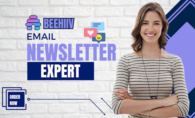 Gig Preview - Create a responsive beehiiv landing page and newsletter as your beehive manager