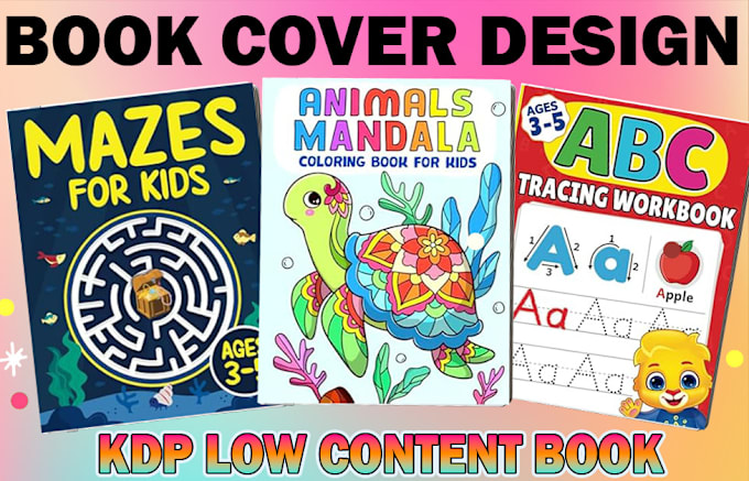 Gig Preview - Design an KDP book cover for low content books  activity and coloring book