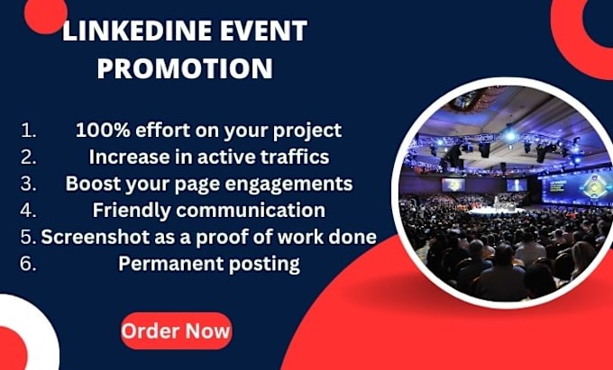 Gig Preview - Eventbrite promotion, linkdln, facebook event promotion, concert, webinar event