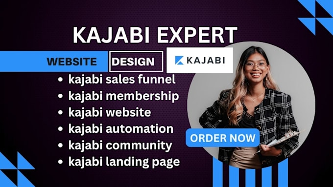 Gig Preview - Create kajabi website design kajabi website redesign kajabi online course kajabi