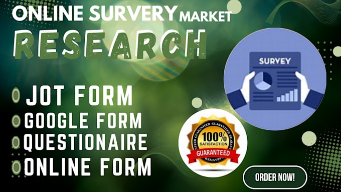 Gig Preview - Get over 1000 people to fill your online survey, google forms, jotform, typeform