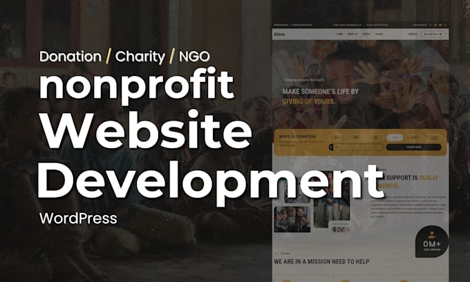 Gig Preview - Create nonprofit charity ngo donation website