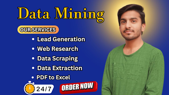 Gig Preview - Provide data mining, data extraction and web scraping