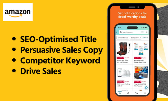 Gig Preview - Write SEO optimized amazon listings to drive sales