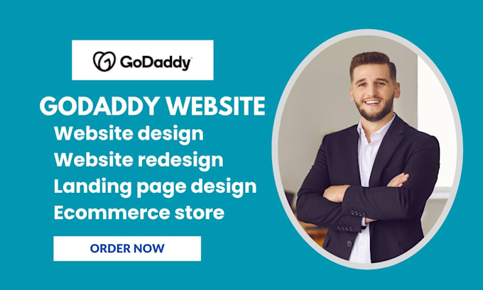 Gig Preview - Godaddy website redesign godaddy website design godaddy website redesign godaddy