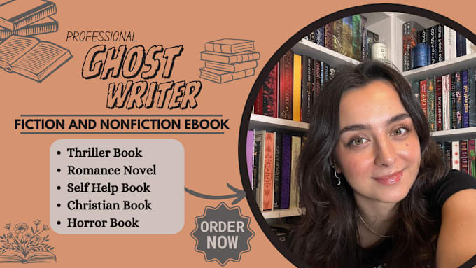 Gig Preview - Ghostwrite fiction and non fiction book and ebook writer kindle amazon kdp