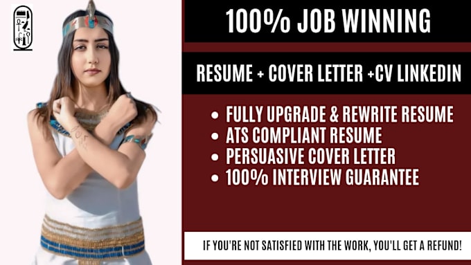 Gig Preview - Craft a professional resume, cover letter and linkedin profile